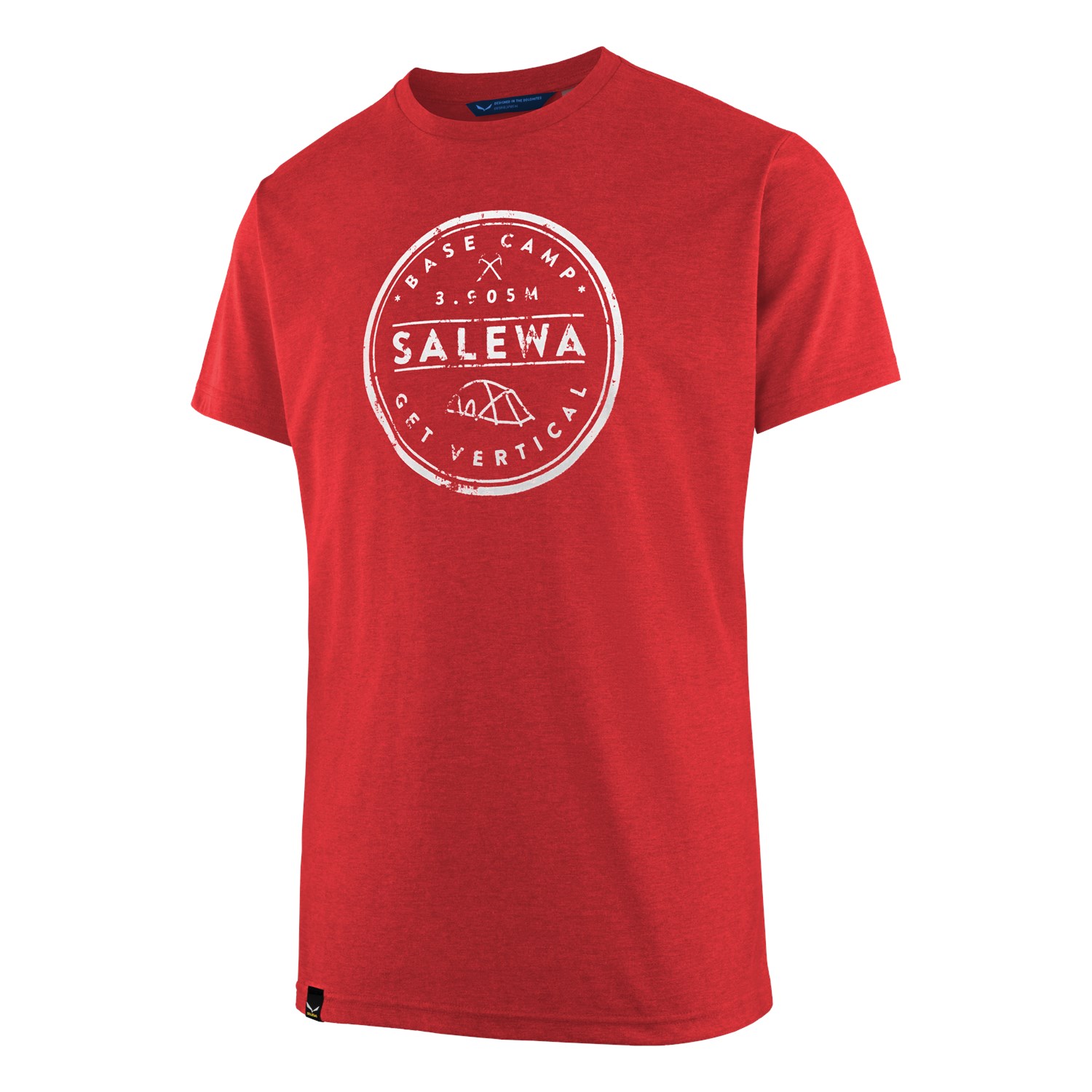 T-Shirts Salewa Base Camp Drirelease® Homem Vermelhas 318QESMFP